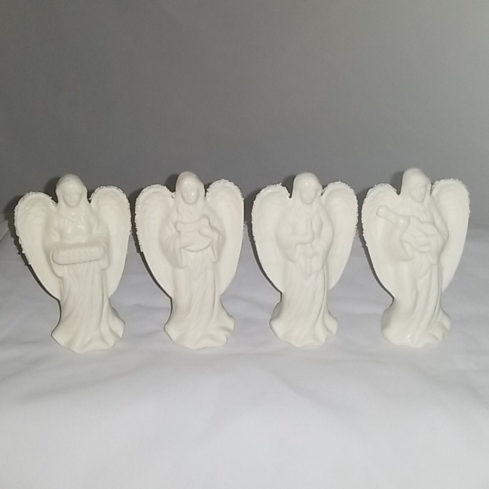 Jade Collection 4 Piece Angel Figurines